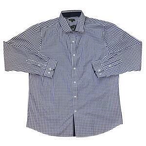 NWT Galaxy by Harvic Slim Fit Long Sleeve Gingham Check Button-Down Shirt XL